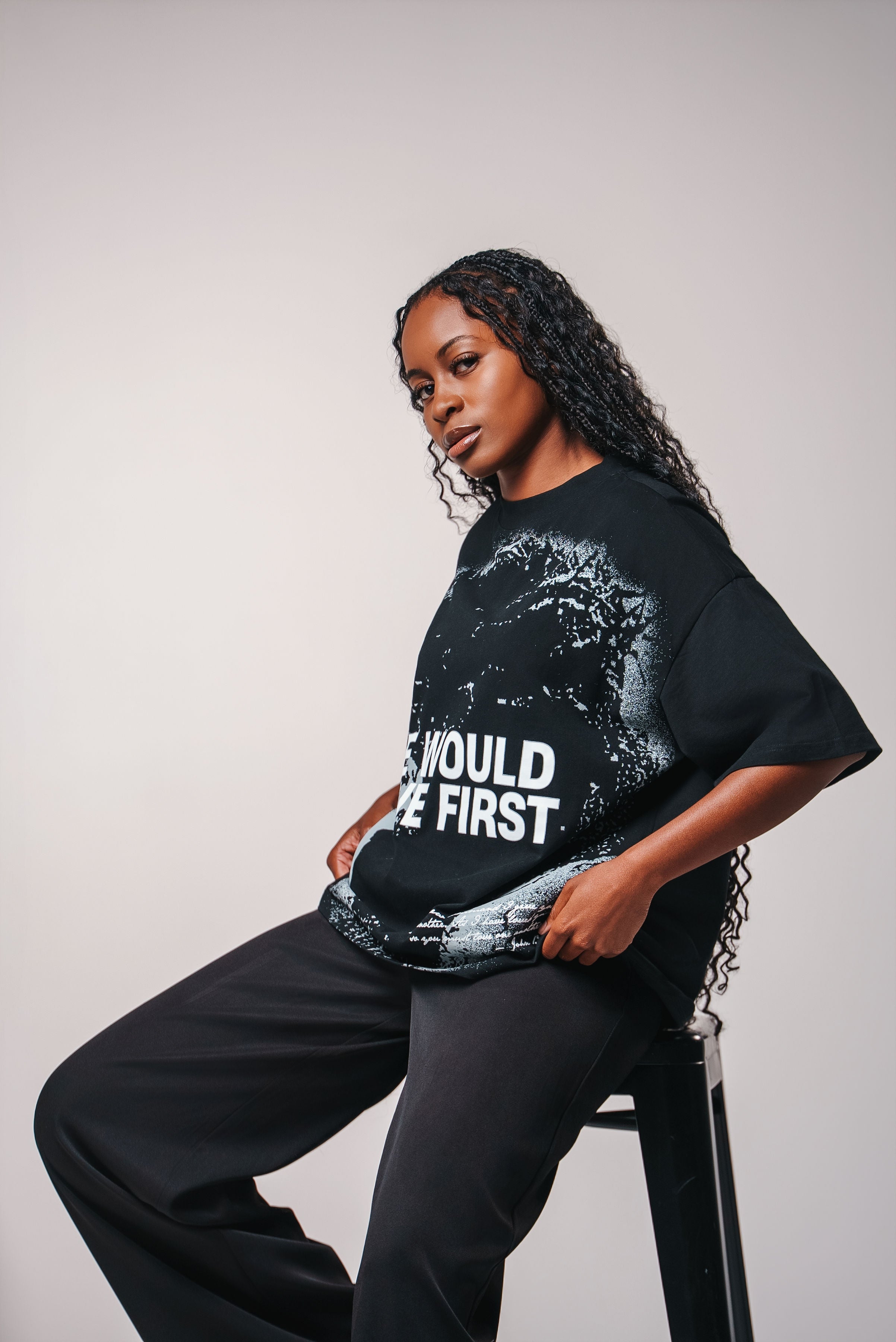 WWJD T-Shirt — “He Would Love First” (255 GSM Heavyweight Cotton)