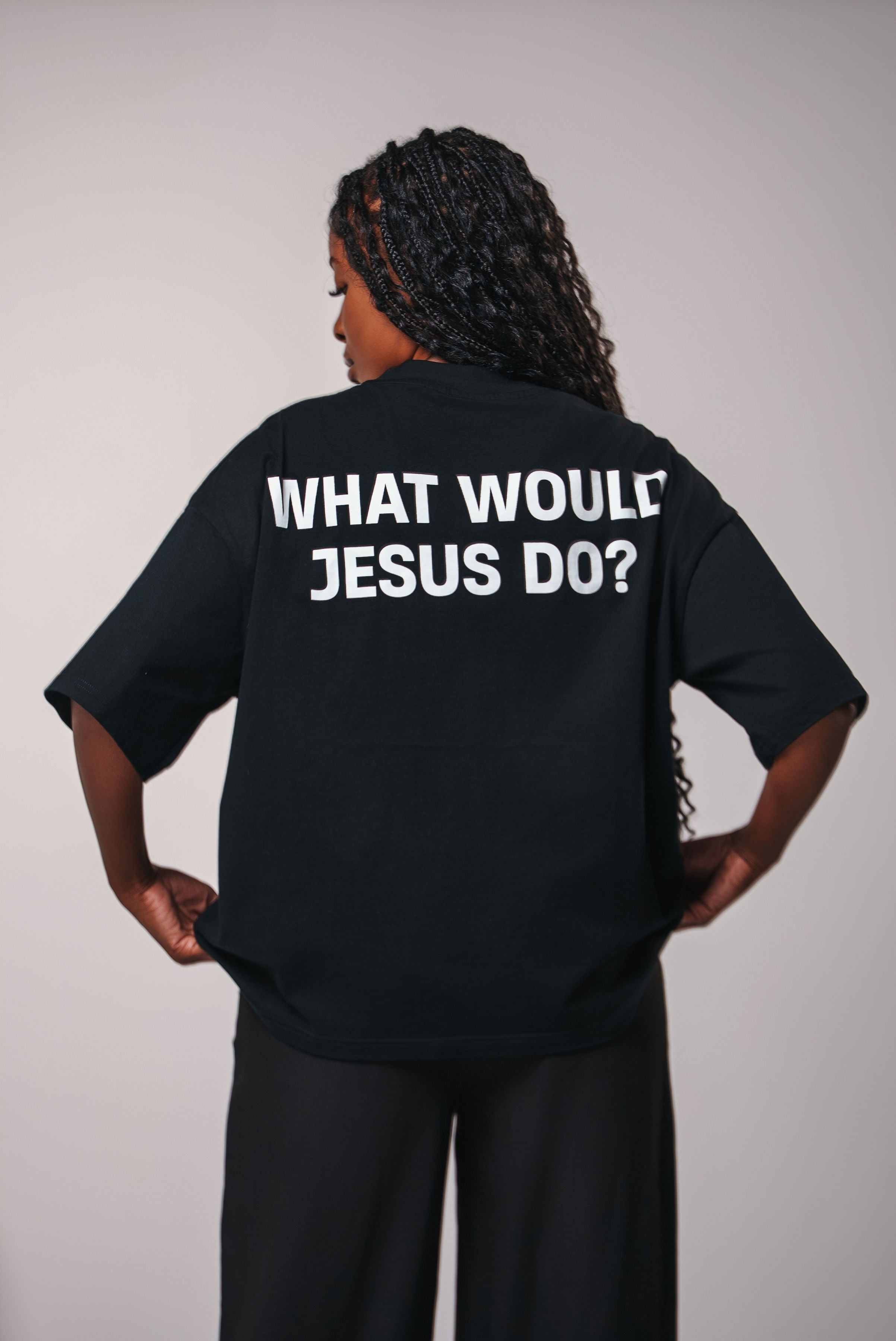WWJD T-Shirt — “He Would Love First” (255 GSM Heavyweight Cotton)